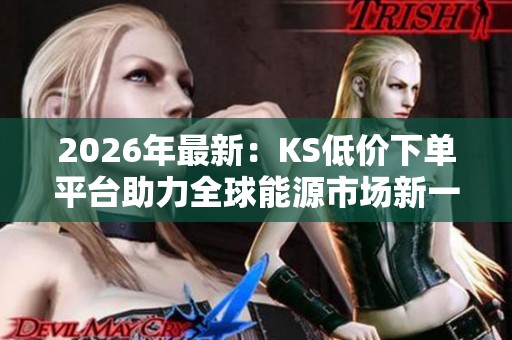 2026年最新：KS低价下单平台助力全球能源市场新一轮价格调整