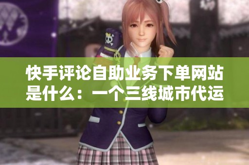 快手评论自助业务下单网站是什么：一个三线城市代运营者的自述