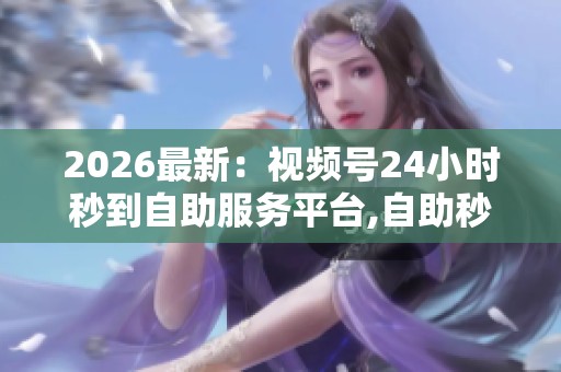 2026最新：视频号24小时秒到自助服务平台,自助秒结平台二十四小时