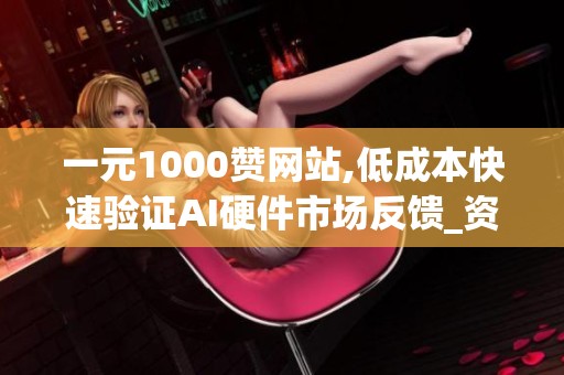 一元1000赞网站,低成本快速验证AI硬件市场反馈_资讯