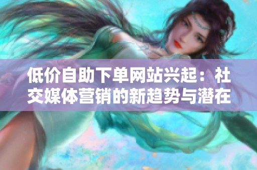 低价自助下单网站兴起：社交媒体营销的新趋势与潜在争议探讨