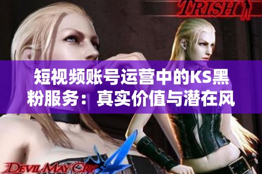 短视频账号运营中的KS黑粉服务:真实价值与潜在风险分析 短视频账号运营中的KS黑粉服务:真实价值与潜在风险分析