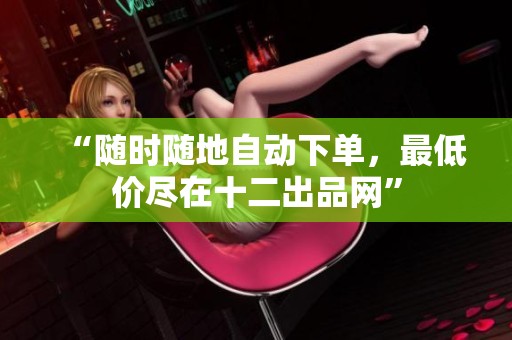 “随时随地自动下单，最低价尽在十二出品网”