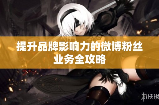 提升品牌影响力的微博粉丝业务全攻略