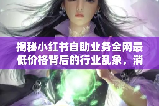 揭秘小红书自助业务全网最低价格背后的行业乱象，消费者直呼难以置信