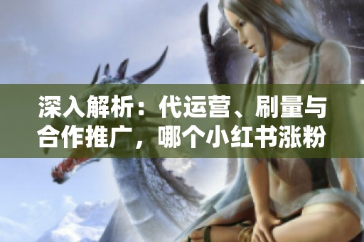深入解析:代运营、刷量与合作推广,哪个小红书涨粉方式更适合你? 深入解析:代运营、刷量与合作推广,哪个小红书涨粉方式更适合你?