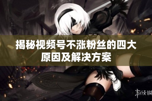 揭秘视频号不涨粉丝的四大原因及解决方案 揭秘视频号不涨粉丝的四大原因及解决方案