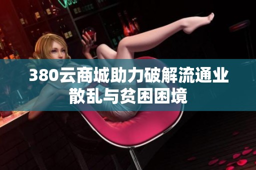 380云商城助力破解流通业散乱与贫困困境 380云商城助力破解流通业散乱与贫困困境